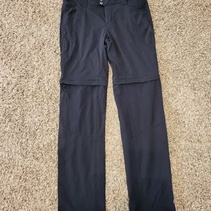 Black Columbia Zip Off  Hiking Pants
